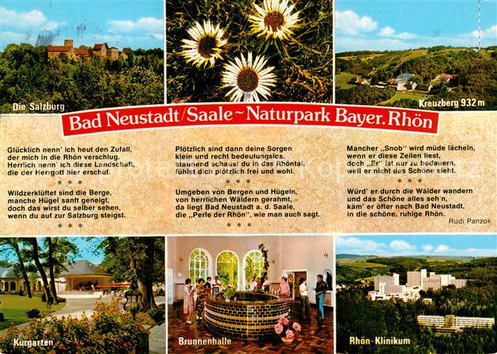 Bad Neustadt Die Salzburg Kreuzberg Kurgarten Brunnenhalle Rhoen Klinikum