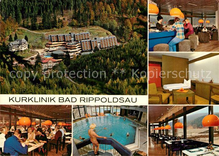 Bad Rippoldsau Schwarzwald Kurkinik Speisesaal Hallenbad Zimmer