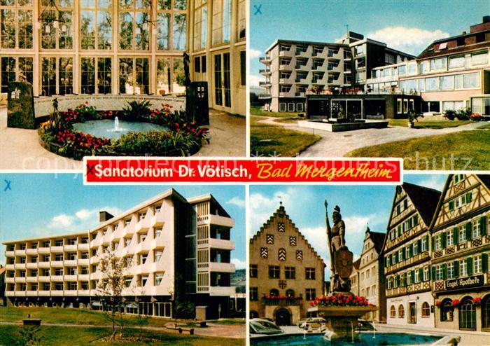 Bad Mergentheim Sanatorium Dr Voetisch Trinkhalle Brunnen