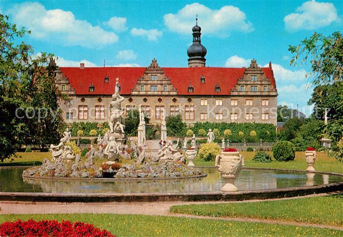 Weikersheim Schloss Park Brunnen