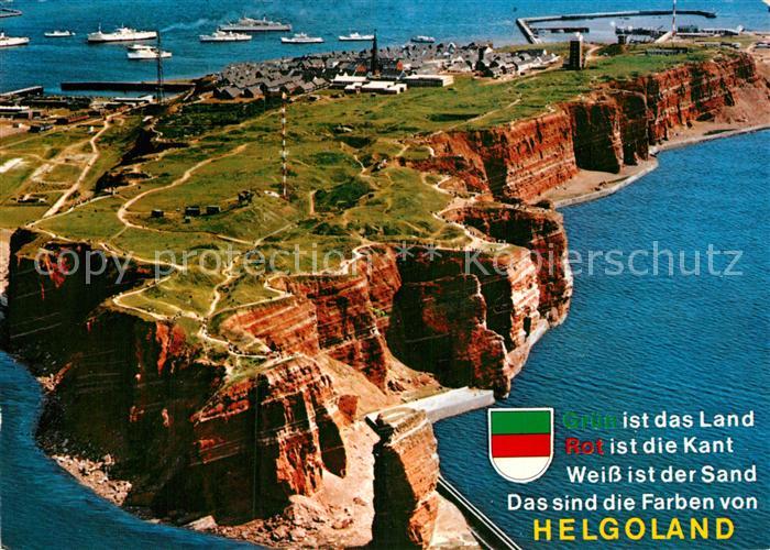 Insel Helgoland Fliegeraufnahme