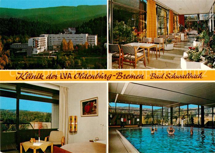 Bad Schwalbach Klinik der LVA Oldenburg Bremen Gastraum Zimmer Hallenbad