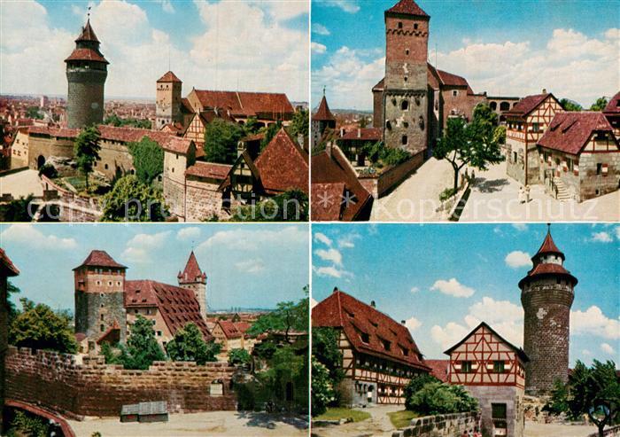 Nuernberg Heidenturm und Tiefer Brunnen auf der Burg