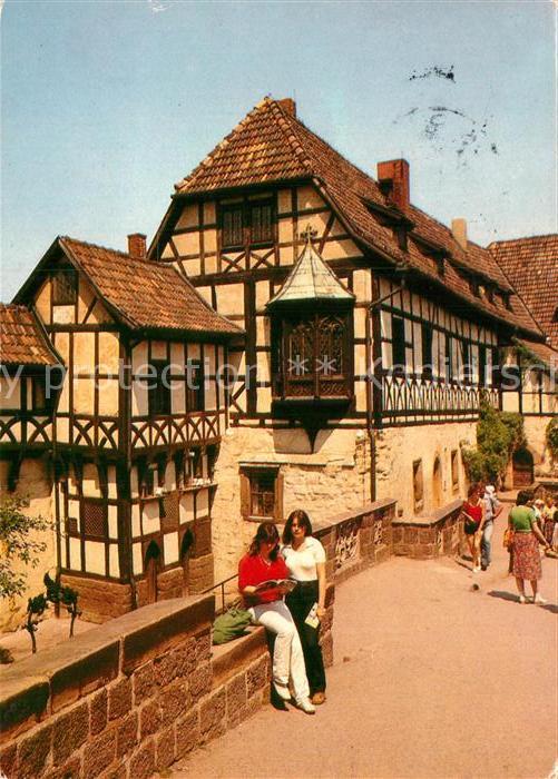 Eisenach Thueringen Die Wartburg Vogtei mit Nuernberger Erker in der Vorburg