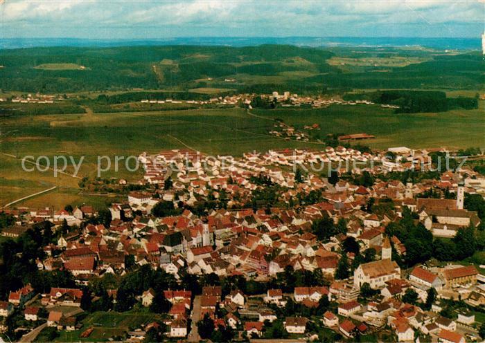 Isny Allgaeu Fliegeraufnahme mit Neutrauchburg