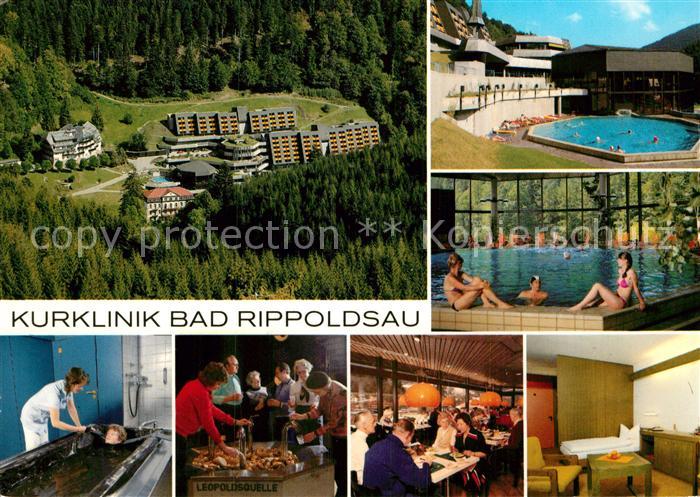 Bad Rippoldsau-Schapbach Kurklinik Fliegeraufnahme Frei und Hallenbad Moorbad Le