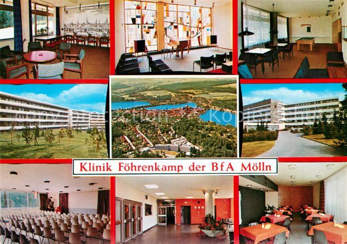 Moelln Lauenburg Klinik Foehrenkamp der BfA Teilansichten Fliegeraufnahme