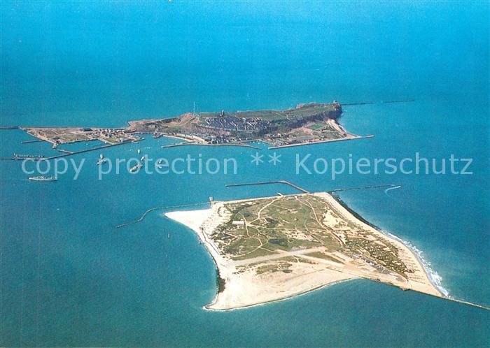 Helgoland Fliegeraufnahme mit Badeduene