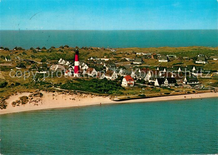 Hoernum Sylt Fliegeraufnahme mit Leuchtturm