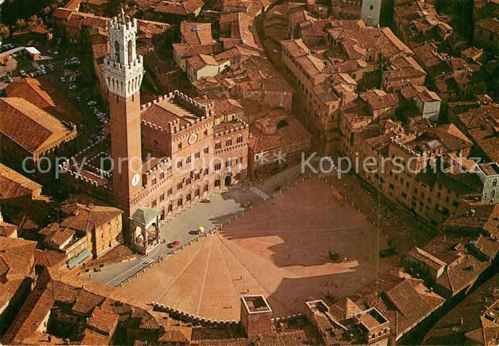 Siena Piazza del Campo Veduta aerea