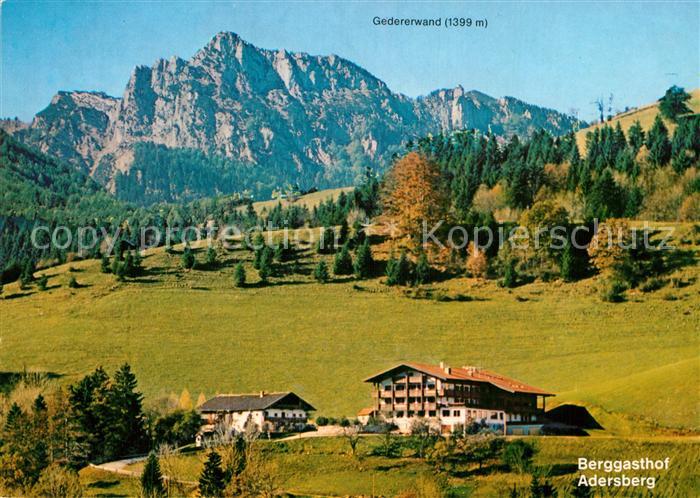 Rottau Chiemgau Berggasthof Adersberg Hotel mit Gedererwand
