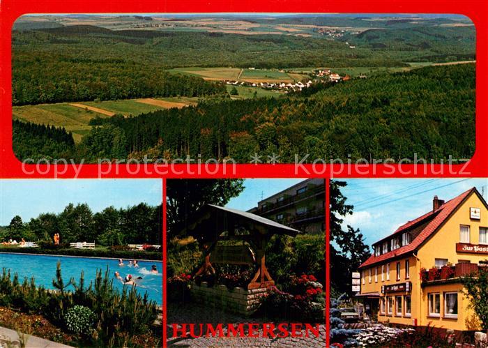 Hummersen Panorama Hotel Zur Post Schwimmbad Brunnen
