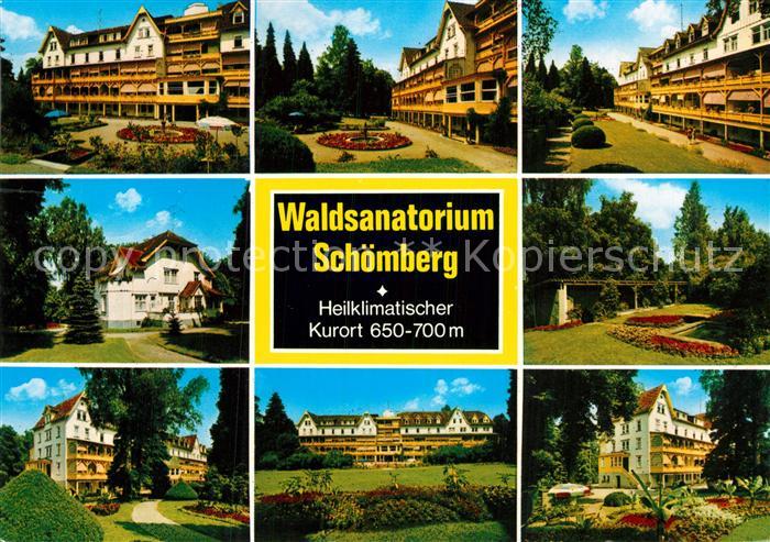 Schoemberg Schwarzwald Waldsanatorium Teilansichten