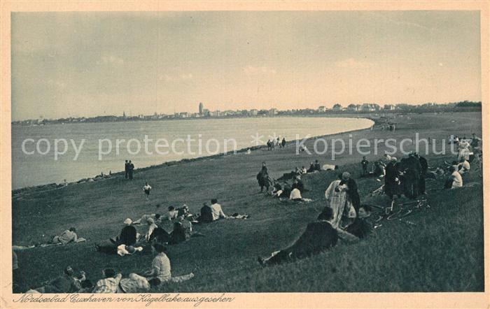 Cuxhaven Nordseebad Kugelbake