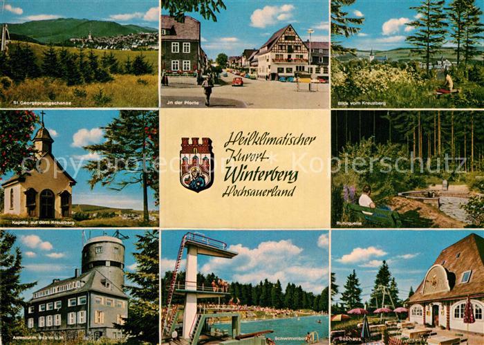 Winterberg Hochsauerland Freibad Astenturm St. Georg Sprungschanze Pforte Kreuzb