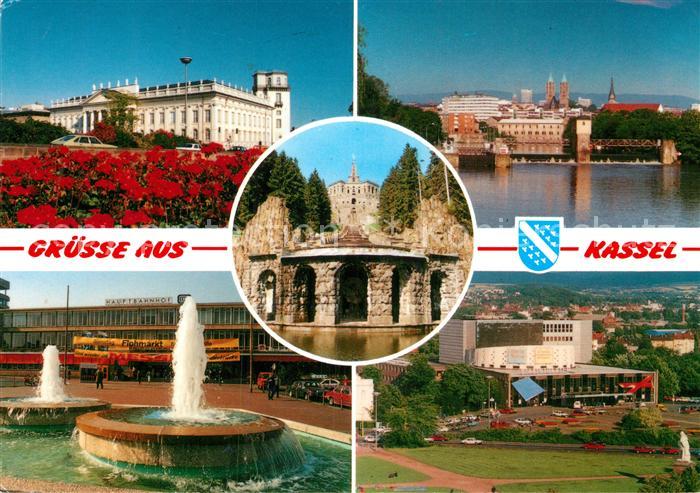 KAssEL  CITY Fuldawehr Herkules mit Kaskaden Staatstheater