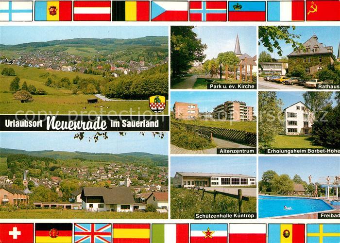 Neuenrade Park evangelische Kirche Rathaus