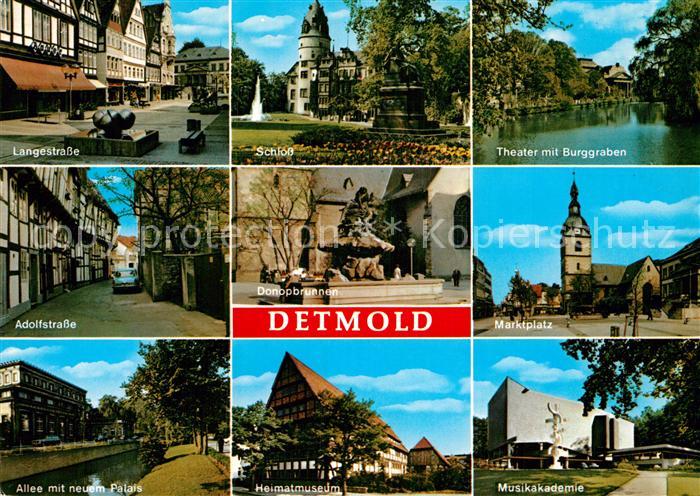 Detmold Marktplatz Schloss Donopbrunnen