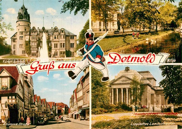 Detmold Schloss LIppisches Landestheater Allee