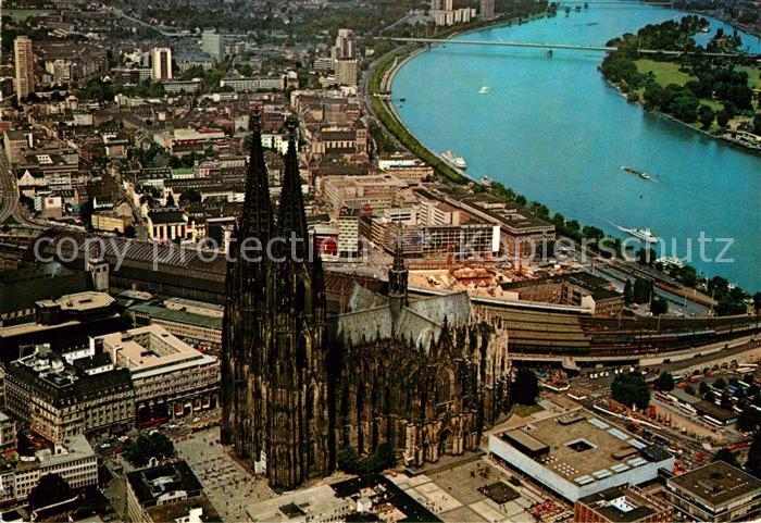 Koeln Rhein Fliegeraufnahme Dom