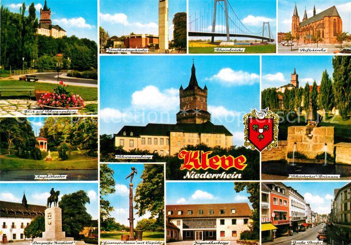 Kleve Amphitheater Der grosse Kurfuerst Grosse Strasse Stiftskirche