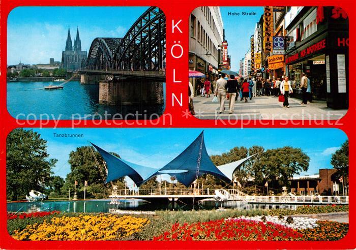 Koeln Rhein Hohe Strase Tanzbrunnen