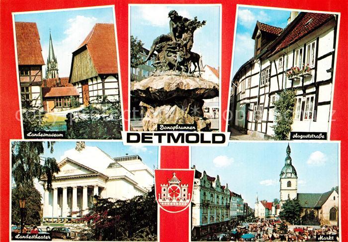 Detmold Auguststrasse Markt Landestheater