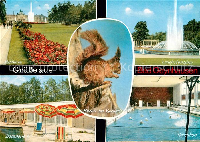 Bad Oeynhausen Leuchtfontaene Kurhaus Badehaus