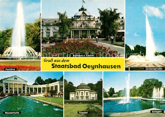 Bad Oeynhausen Jordansprudel Theater Wandelhalle Fontaene