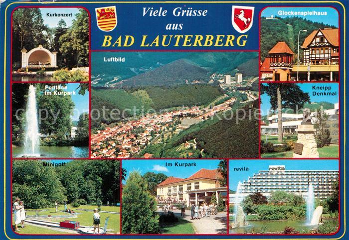Bad Lauterberg Glockenspielhaus Revita Minigolf Fliegeraufnahme