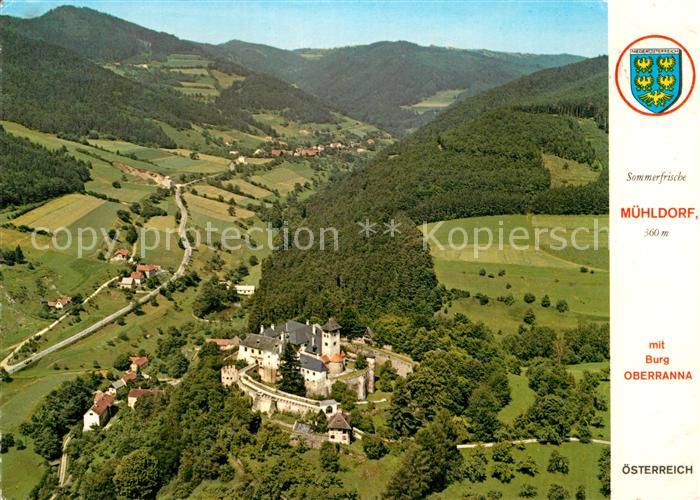 Muehldorf Niederoesterreich Fliegeraufnahme Burg Oberranna