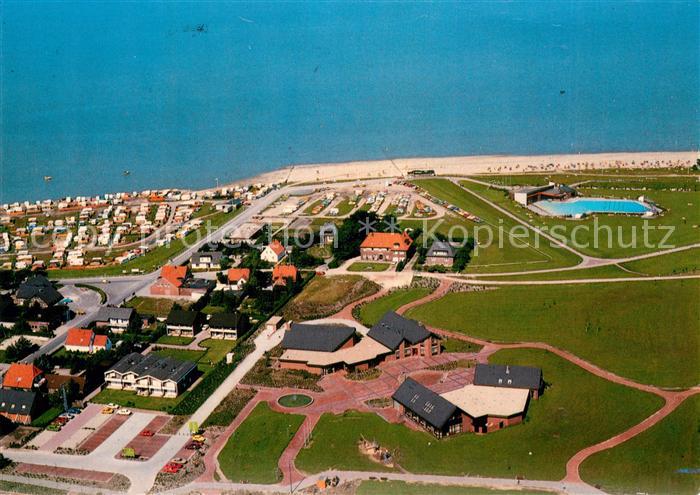 Dangast Nordseebad Fliegeraufnahme Kuranlage Deichhoern Meerwasserquellenbad
