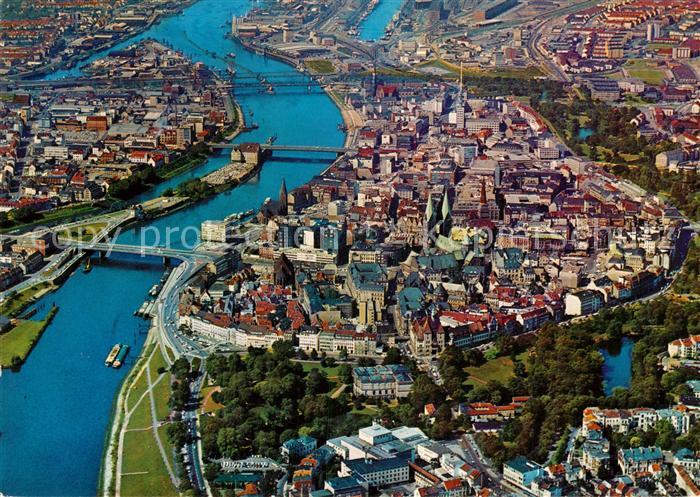 BREMEN CITY Fliegeraufnahme Zentrum