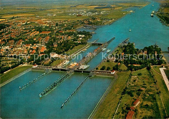 Brunsbuettelkoog Fliegeraufnahme Schleisenanlage