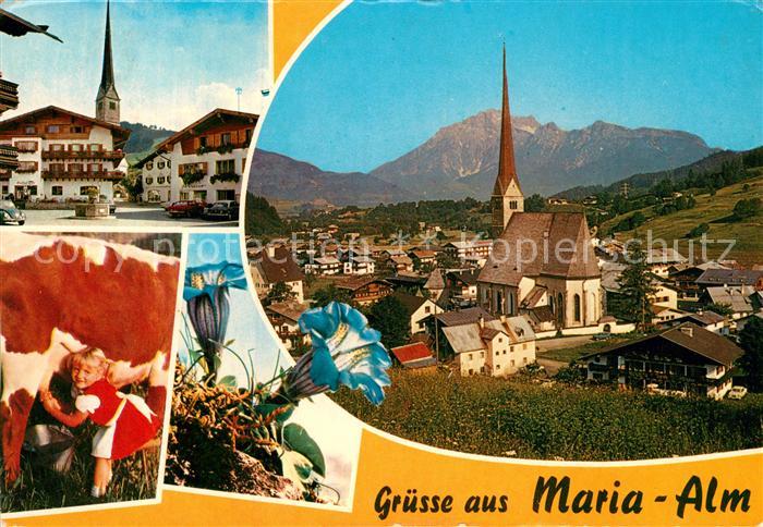 Maria Alm Steinernen Meer Gasthof Kirche Kind