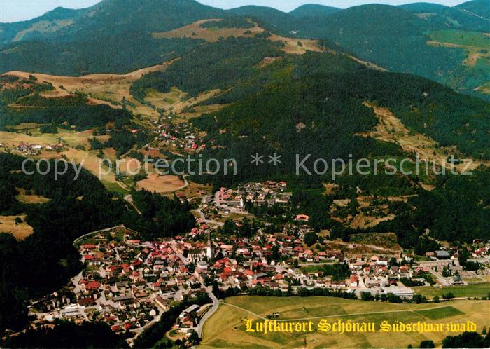 Schoenau Schwarzwald Fliegeraufnahme