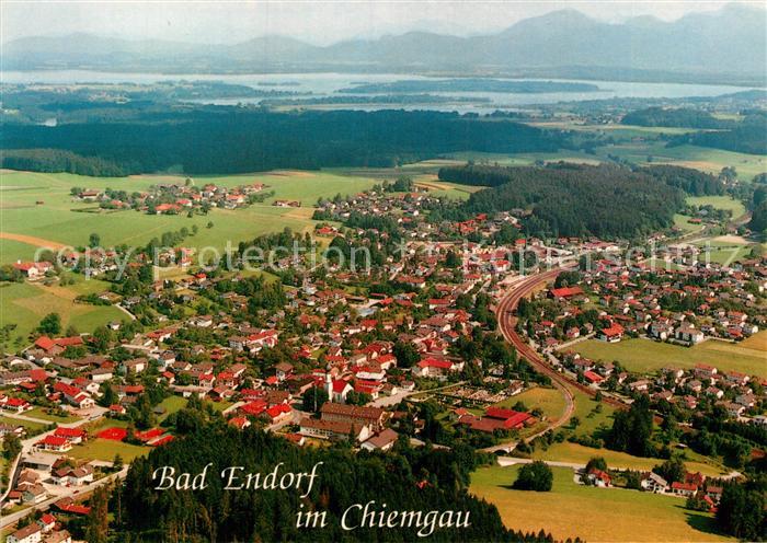 Endorf Chiemgau Fliegeraufnahme Chiemsee