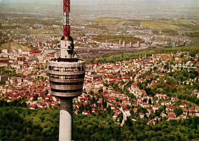 STUTTGART  CITY Fernsehturm Fliegeraufnahme