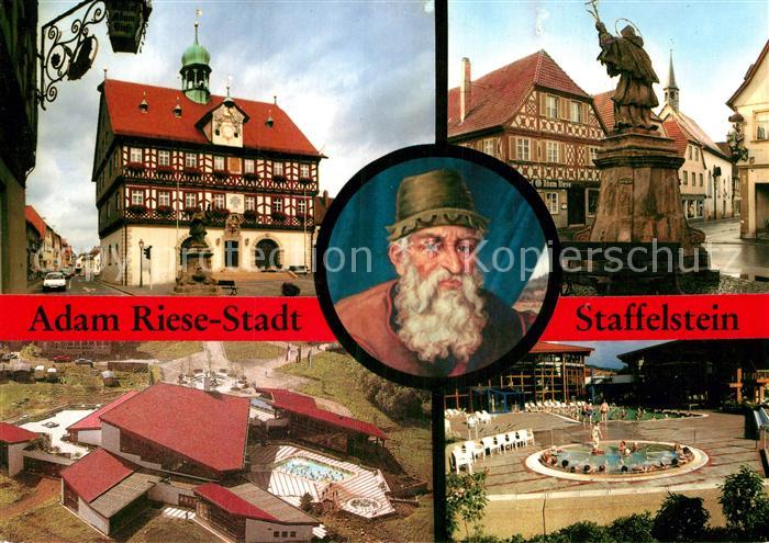 Bad Staffelstein Rathaus Adam Riese Denkmal Brunnen Therme