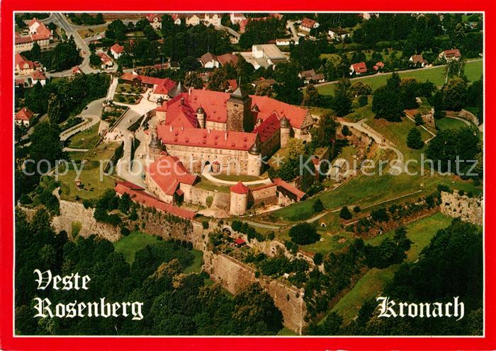 Kronach Oberfranken Veste Rosenberg Fliegeraufnahme