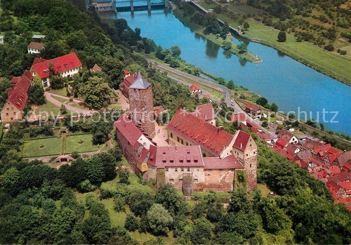Rothenfels Unterfranken Burg Rothenfels Fliegeraufnahme