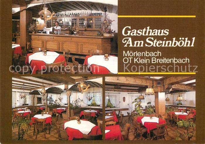 Moerlenbach Gasthaus Am Steinboehl Theke Gastraeume
