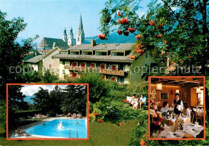 Brixen Suedtirol Gruener Baum Hotels Schwimmbad Gastraum