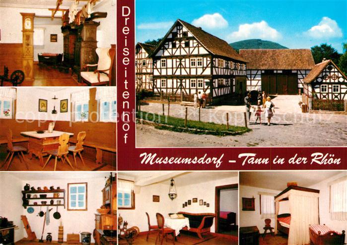 Tann Rhoen Dreiseitenhof Museumsdorf Teilansichten