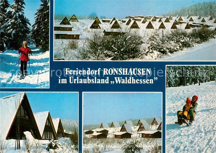 Ronshausen Feriendorf Ronshausen Bungalows Schlittenfahrt