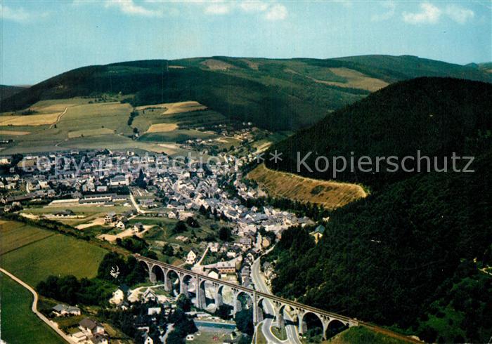 Willingen Sauerland Fliegeraufnahme mit Viadukt
