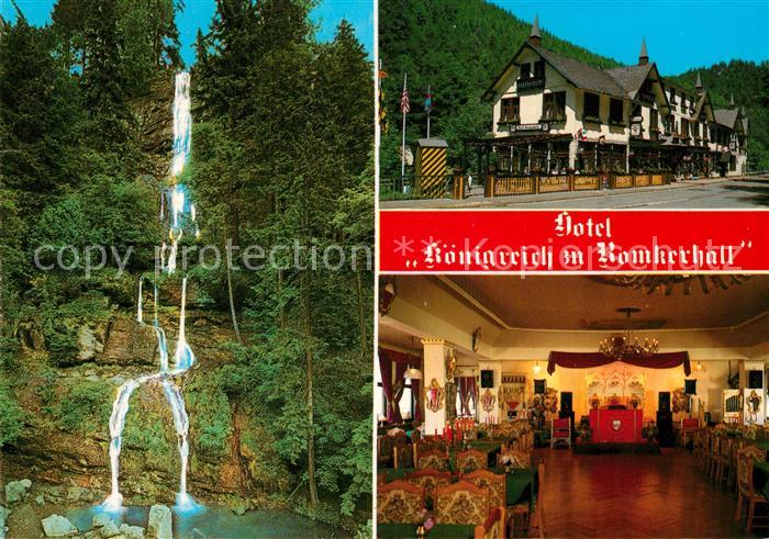Goslar Hotel Koenigreich zu Romkerhall Speisesaal Wasserfall