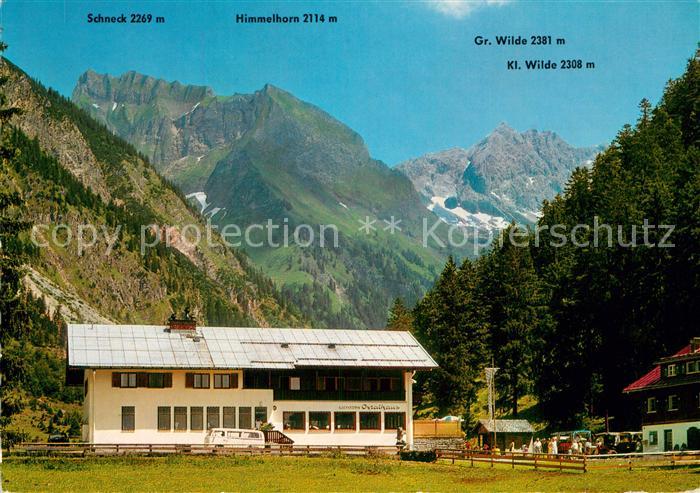 Oberstdorf Berggasthof Oytalhaus mit Schneck Himmelhorn Gr und Kl Wilde