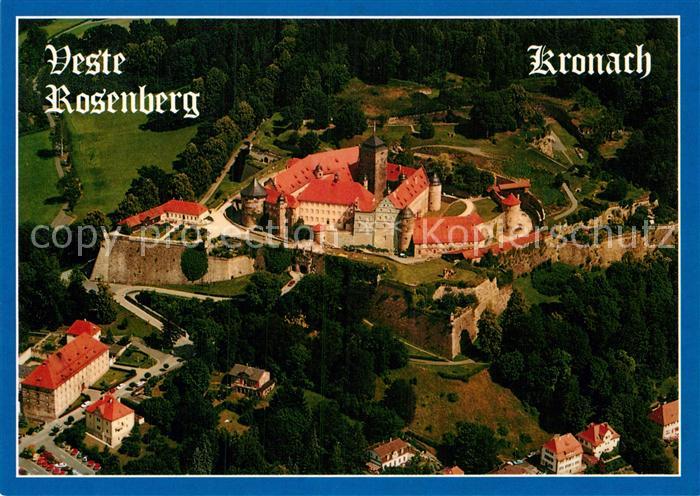 Kronach Oberfranken Veste Rosenberg Fliegeraufnahme