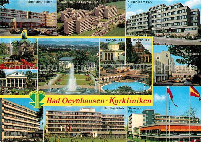 Bad Oeynhausen Sonnenhof Klinik Kurklinik am Park Kurhaus Wasserspiele Bewegungs